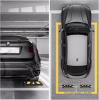 Garage Parking Aid Heavy Duty Vehicle Wheel Stop Rubber Parking Tire Block Parking Stopper for Garage with Reflective Strips