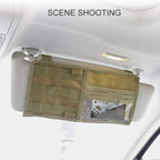 ROARING FIRE MOLLE Car Sun Visor Organizer - Tactical Panel for Trucks, SUV & Police Vehicles | Compatible with Pouches & Storage Accessories