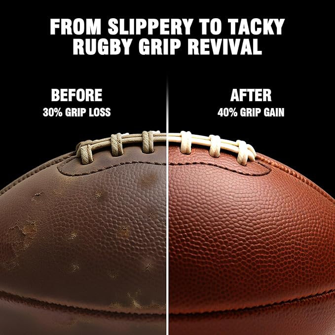4 in 1 Football Prep Kit - for Effectively Secure Grip & Enhance Tack with 2 Football Wax & 1 Football Brush & 1 Cloth - Adul