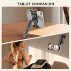 OHLPRO 6" Aluminum Arm Tablet Mount for Truck - Heavy Duty Drill Base Car Tablet Holder Compatible with iPad Samsung Tab 5"-13" Tablets and Phones, for Dashboard/Wall/Business/Desktop, etc.