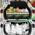 Reusable Grocery Bags Heavy Duty Shopping Bags Foldable Large Tote Bags with Long Handles & Hard Bottom