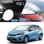TINGLU Sun Shade for Honda Fit 2015-2020 Accessories Windshield Sun Shade Window Shade UV Rays Protection Sun Visor Cover with Steering Wheel Sunshade Storage Bag