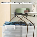 Adjustable Pull Out Clothes Rail 30-80cm, Steel Trouser Hanger Rack, Space-Saving Closet Organizer, Load Capacity 25kg, Perfe