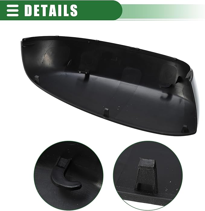 Motoforti Left Driver Side Rearview Mirror Cover, Mirror Cap, for Chevrolet Silverado Tahoe Avalanche for GMC Sierra Yukon, No.25788154, Gloss Black