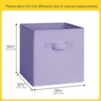 Cupic Cupid 13 Inch Storage Cube, Fabric Cube Storage Bin with Handles, Storage Cube Organizer for Clothes and Toys, Collapsi