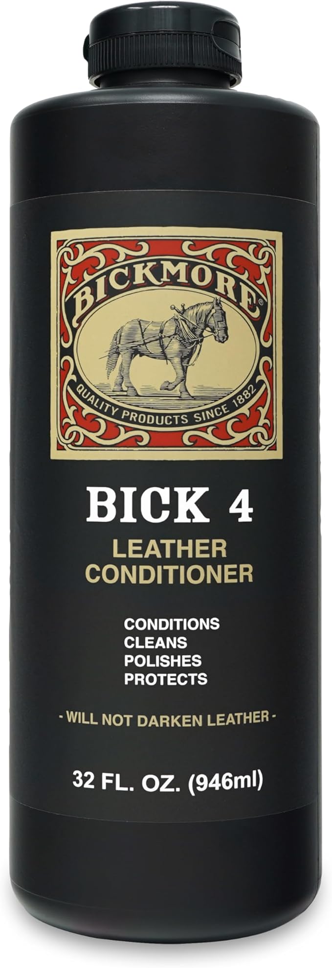 Bickmore Bick 4 Leather Conditioner 32 Fl Oz - Best Since 1882 - Leather Cleaner & Conditioner - Restore Polish & Protect All