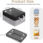 Large Storage Baskets- 15.7x11.8x8.26 inch Storage Bins for Shelves and Closet Organizing, Foldable Fabric Bin for Home Organ