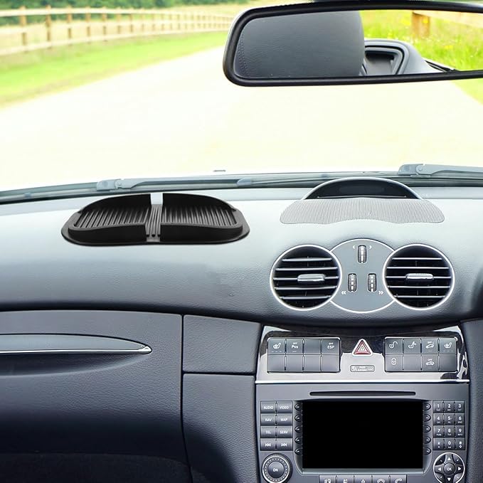 Car Dashboard Phone Tray, Anti-Slip Silicone Pad Phone Holder Car Dashboard Storage Pad Hands Free Smartphone Mount Stand Mul