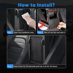 4PCS Center Console Organizer for Honda CR-V 2023-2026, Dashboard Storage Tray with Phone Holder Accessories Lower Center Console Organizer for CRV, Armrest Hidden Storage Interior with Anti-Slip Mats