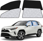 ZATOOTO Car Window Shades for Toyota RAV4 2019-2024, 4 Pcs Magnetic Car Window Covers, 100% UV Protection Foldable Privacy Curtains Side Window Sun Shade for Baby Breastfeeding Sleeping Camping