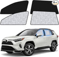 ZATOOTO Car Window Shades for Toyota RAV4 2019-2024, 4 Pcs Magnetic Car Window Covers, 100% UV Protection Foldable Privacy Curtains Side Window Sun Shade for Baby Breastfeeding Sleeping Camping