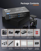 Sarmert C2 4K Dual Dash Cam Front and Rear - Built-in GPS and 5G WiFi, Free 64GB Card Included, 4K UHD Dash Camera for Cars, 