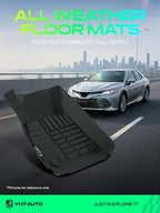 YHTAUTO Floor Mats Fit 2010-2016 Buick Lacrosse, TPE Floor Liners All-Weather Protection Custom Fit, 1st & 2nd Row, Set of 3 Black