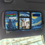 Starry Sky Car Sun Visor Storage Bag Multi-Function Organizer for Card Pen Invoice Pouch Case Bag Universal for Car Sun Visor Accessory 11.81 x 5.9 Inch