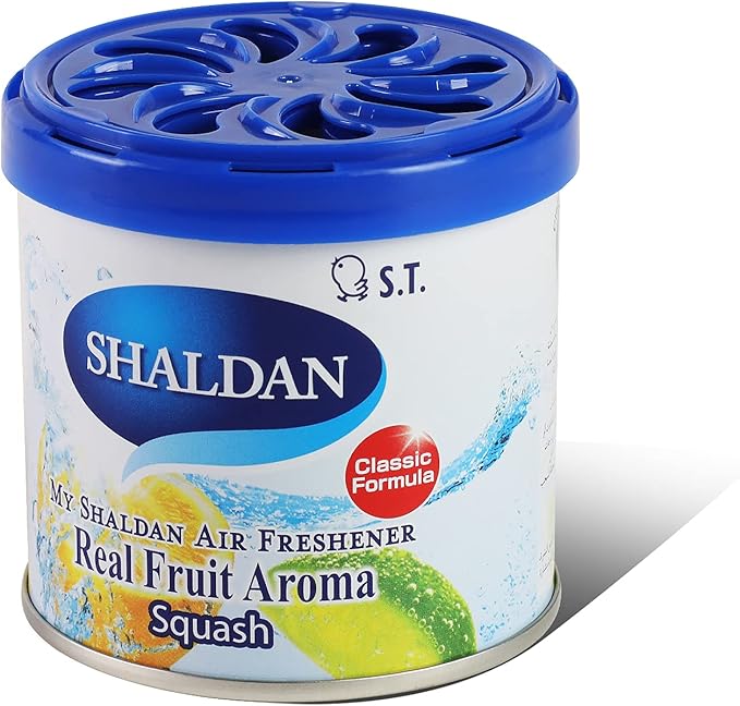 Auto Dynasty My Shaldan Japanese Room/Car Limonene Gel Natural Air Freshener, Cans, Blue Squash Scent, 80g