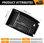 Center Console Organizer Compatible with 2021-2025 Ford Bronco Sport/2020-2025 Ford Escape Armrest Storage Tray Arm Rest Organizer for Bronco Sport/Escape Accessories(Armrest Storage Tray)