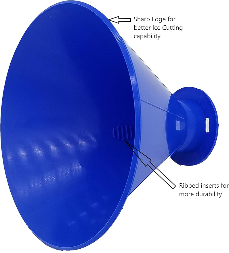 SCRAPER CONE®️ The Original Ice Scraper Made in The USA 10 Colors to Choose from Select Colors to Match Your Favorite Team Snow Removal Magical Frost Removal Funnel Shaped (Orange)