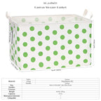 Sea Team Collapsible Canvas Fabric Storage Basket with Handles, Rectangle Waterproof Storage Bin, Box, Cube, Foldable Shelf B