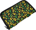 Car Tissue Holder Car Visor Organizer Tissue Box Holder for Car Sun Visor Organizer with Car Vehicle Accessories Essentials Interior for Women Men Jamaican Leopard Print Green