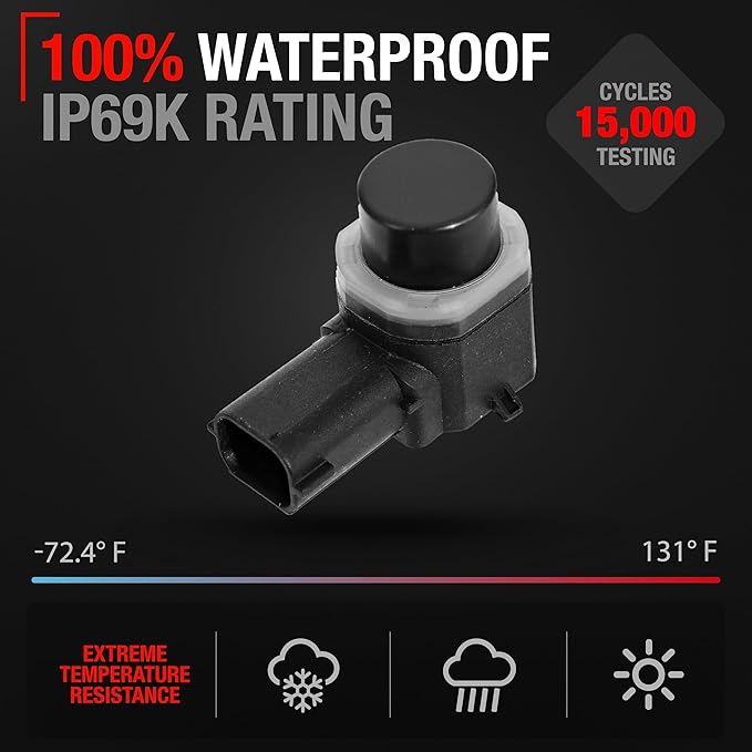 T1A Car Parking Sensors, 4 Pieces - Compatible with 2017-2019 Ford Escape - Front or Rear Bumper Parking Aid Sensor, Backup R