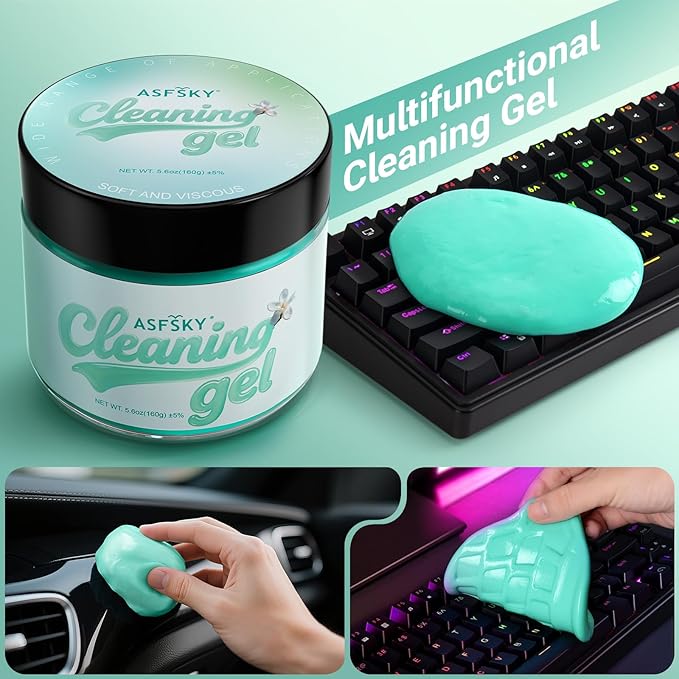 ASFSKY Car Cleaning Gel (Aromatherapy aroma) Dust Cleaning Putty Universal Car Interior Cleaner Keyboard Dust Remover Car Sli