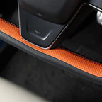 MEWANT Hand Stitched Tesla Model S Yoke Steering Wheel Cover Wrap for Tesla Model S 2021-2023 / Model X 2021-2023 Tesla Yoke Steering Wheel Accessories(3D Style)
