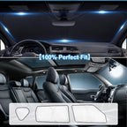KMF 8pcs Thicken Sun Shades for Kia Soul 2014-2019 Accessories, Soul Full Car Window Covers Sunshade for Windshield Side Rear, UV Block and Protect Privacy Blackout for Car Camping Outdoor