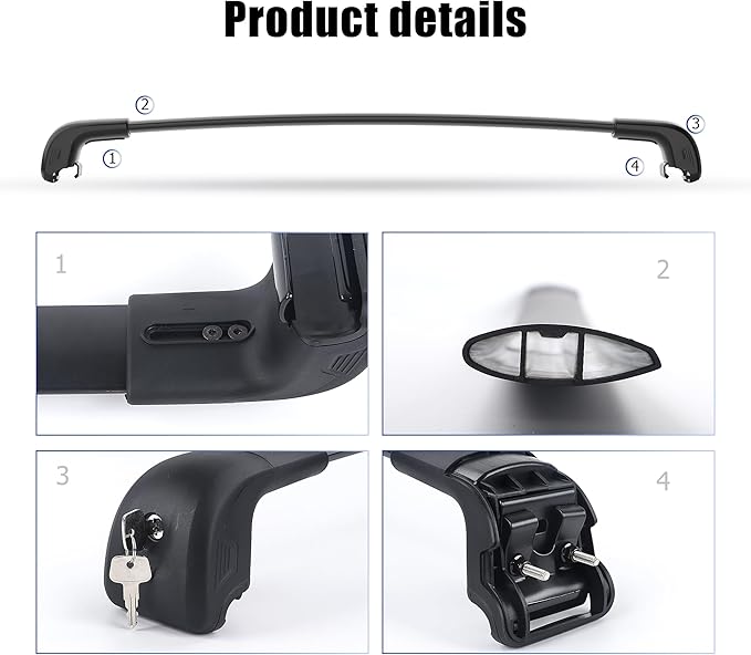 FLYCLE 300Lbs Lockable Roof Rack Cross Bars Compatible with Kia Sorento & Sorento Hybird 2021-2026, Crossbars Cargo Racks Rooftop Luggage Canoe Kayak Camping Gear Bike Carrier Rack