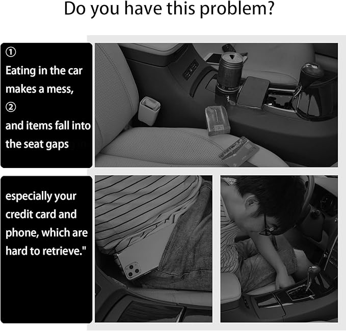 Multi-Functional Car Steering Wheel Desk - Great for Eating, Studying, and Working, Includes Side Seat Storage to Help Prevent Dropping, Bonus: Free Car Phone Holder Included