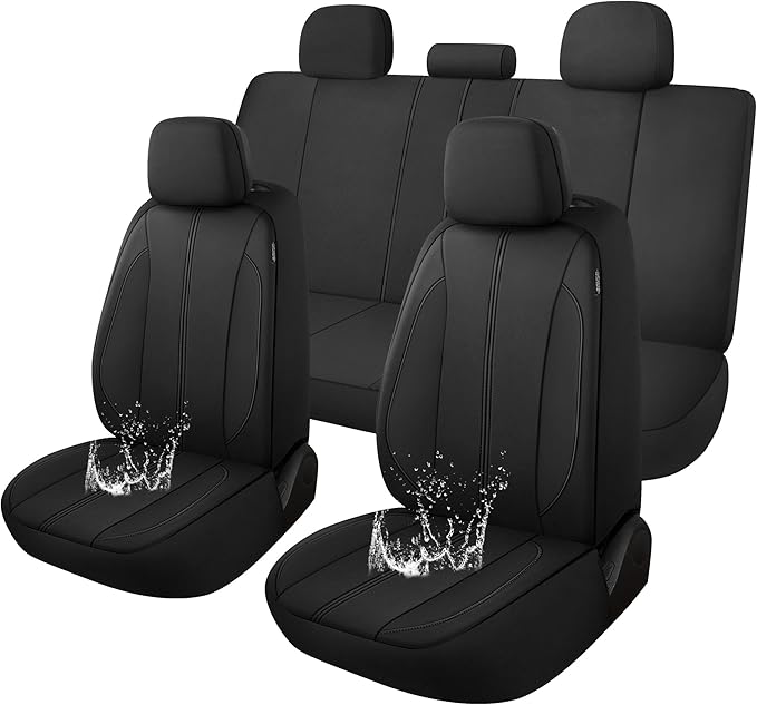 YGL Car Seat Covers for Full Seats,Waterproof Seat Covers for Cars,Durable Neoprene Car Seat Protectors,Interior Covers for C