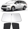 3PCS Car Window Shades Front Windshield Sun Shade Foldable Window Shade Custom Fit for Toyota Highlander 2020-2024 Accessories Car Shades for Front Windows Anti-UV Rays Block Heat