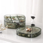 HALAFE Jewelry Box, 3-Layer Acrylic Jewelry Organizer with Cat Shape Handle, Clear Jewelry Boxes for Women Girls, Make up Org