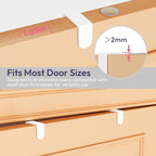 SWTYMIKI Over The Door Hook with 16 Hooks & Mesh Baskets - Heavy Duty Over The Door Organizer Hanger for Towels, Coats, Cloth