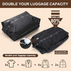 25 Pack Vacuum Storage Bags for Clothing Travel Vacuum Seal Bags With Wireless Pump IP67 Waterproof Reusable Vacuum Compressi