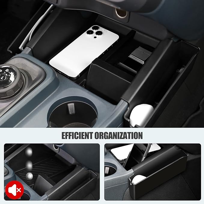 Mabett Center Console Shifter Storage Tray Compatible with Ford Maverick 2022 2023 2024 2025 Accessories, Gear Shifter Side Organizer Tray for Maverick(Not Fit 2025 Model with Wireless charge)