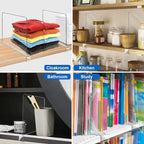 Acrylic Shelf Dividers for Closet Organization 10PCS Closet Shelf Divider Closet Dividers for Shelves Shelf Organizer for Clo