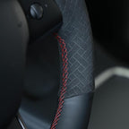 MEWANT Hand Stitched Steering Wheel Cover for Tesla Model 3 2017-2023 / Model Y 2020-2023 for Tesla Model 3/Y Accessories