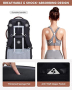 LOVEVOOK Large Travel Backpack for Women, TSA Carry on Backpack for Airplanes, 40L Personal Item Travel Bag for Women fits 17