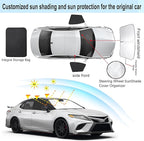 3PCS Car Window Shades Front Windshield Sun Shade Foldable Window Shade Custom Fit for 2018-2022 Honda Accord Accessories Car Shades for Front Windows Anti-UV Rays Block Heat