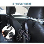 Kitbest Car Trash Can Bin with Lid, 60 pcs Trash Bags and 2 pcs Car Hooks. Mini Car Garbage Can, Dustbin Can Organizer Storage for Front Back Seat Accessories for Car Office Home