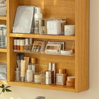 MORNITE Medicine Cabinet Organizer Shelf, Vanity Trays for Bathroom Counter, Cosmetic Storage Tray, Makeup Organizer, Beauty 