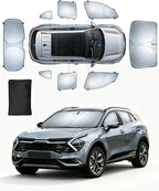 Sun Shades for Kia Sportage 2023-2026 Windshield Sunshade Accessories Full Window Shades for Sportage Front Rear Side Window Covers Fixed With Inserts Sun Visor Blocker Privacy Car Keep Car Cool 8 PCS