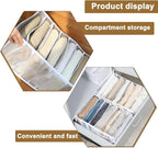 3PCS Wardrobe Clothes Organizer - Foldable Closet Drawer Organizer for Clothes, Portable Closet Organizers and Storage Bins, 
