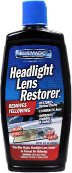 MPD Cobalt Charm Headlight Restorer – 8 oz | Removes Yellowing, Haze & Oxidation | Restores Lens Clarity & Brightness | Enhan