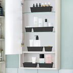 WOWBOX 25 PCS Plastic Drawer Organizer Set, Desk Drawer Divider Organizers and Storage Bins for Makeup, Jewelry, Gadgets for 