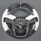MEWANT Steering Wheel Cover for GMC Sierra Steering Wheel Cover for GMC Sierra 1500 / Sierra 1500 Limited/Sierra 2500 / Sierra 3500/ Yukon (XL) Hive Microfiber Leather