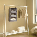 GRANNY SAYS 3-Shelf Hanging Closet Organizer and Storage, Collapsible Hanging Closet Shelves, Hanging Organizer for Closet & 