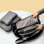 BAGAIL 5 Set Ultralight Compression Packing Cubes Travel Accessories Expandable Packing Organizers(Grey)