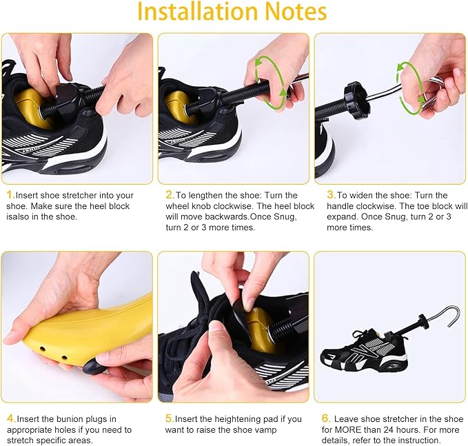 eachway Shoe Stretcher Shoe Trees,Adjustable Length & Width for Men and Women