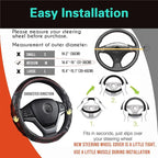 PINCTROT Steering Wheel Cover Great Grip with 3D Honeycomb Anti-Slip Design, Universal 14.5-15 Inch (Wine Red)